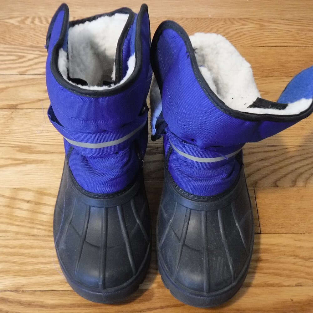 Lily & Dan Kids Blue Size 2-3 Snow Boots Lined